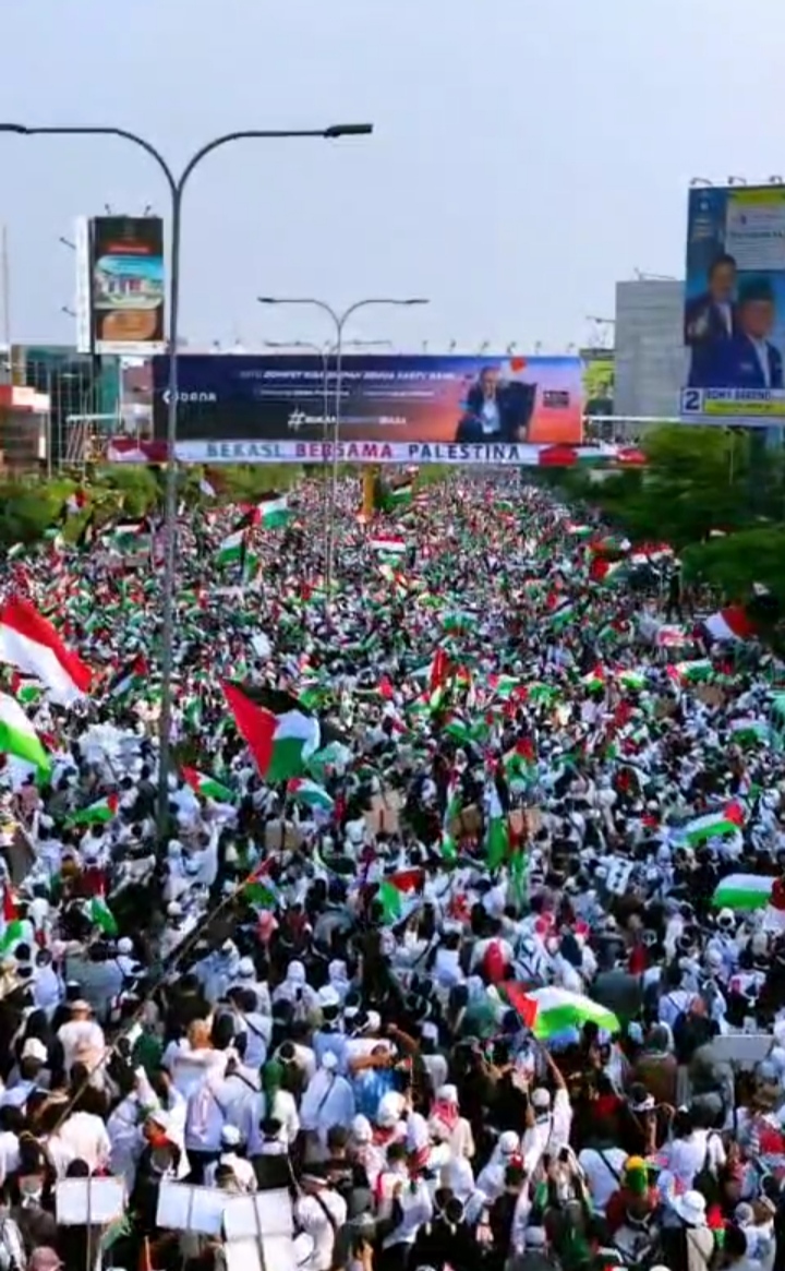 Aksi Bela Palestina Bekasi Bersama Palestina Jakartasatu